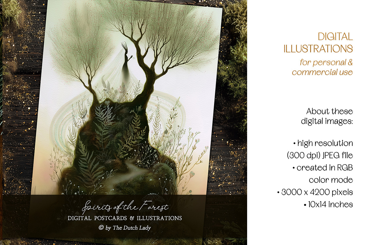 Spirits Of The Forest Illustrations, a Seasonal Illustration by The Dutch Lady Designs (Photo 4 of 7)