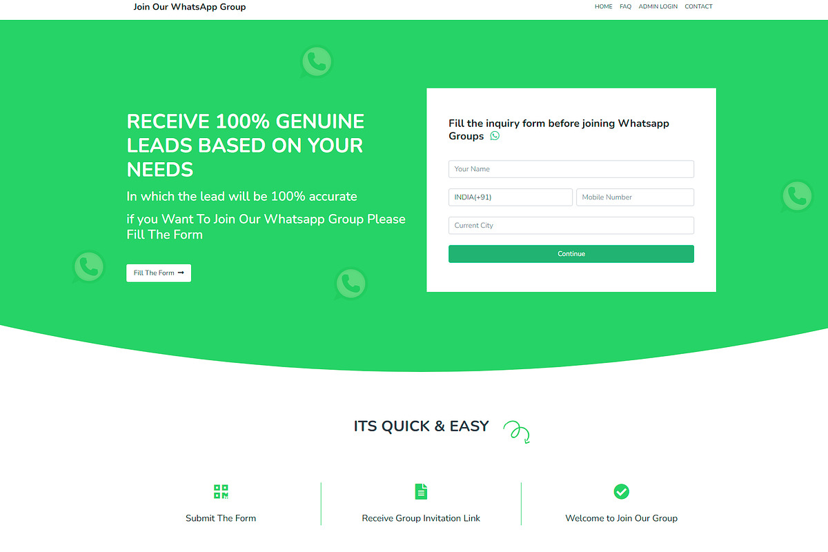 Telegram Whatsapp Group Share Manage, a Bootstrap Template by Design Collection (Photo 3 of 4)