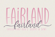 Fairland - Sweet Font Duo, a Script Font by Subectype Studio (Thumbnail 1 of 8)