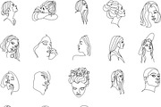 Woman Minimal Line Art Collection, an Illustration by velychko.ua (Thumbnail 16 of 18)
