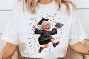 Whimsical Graduation Grandma Clipart, an Illustration by designcity5 (Thumbnail 4 of 5)