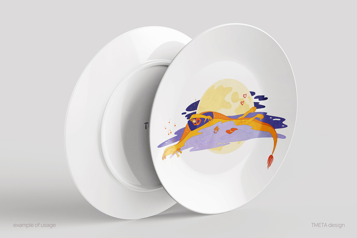 Romantic Dragons | Illustration Kit, an Animal Illustration by TMETA design (Photo 12 of 12)