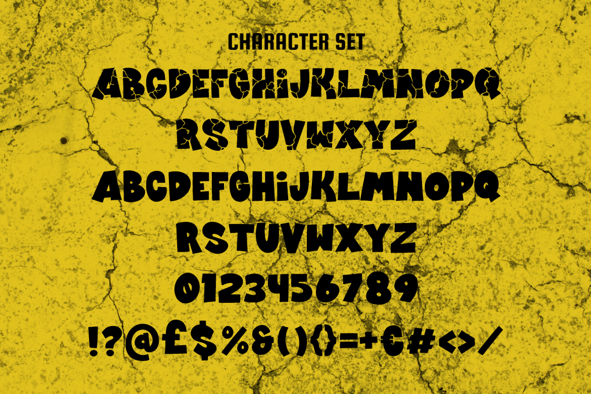 Funk Crackle Display Crack Font, a Font by PutraCetol Studio (Photo 5 of 5)