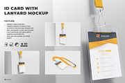 ID Card with Lanyard Mockup, an Advertising Mockup by Artnivora.Std (Thumbnail 1 of 4)