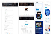 12+ Home Pages IN 1 File, an UI Kit Template by ArtGalaxy (Thumbnail 2 of 4)