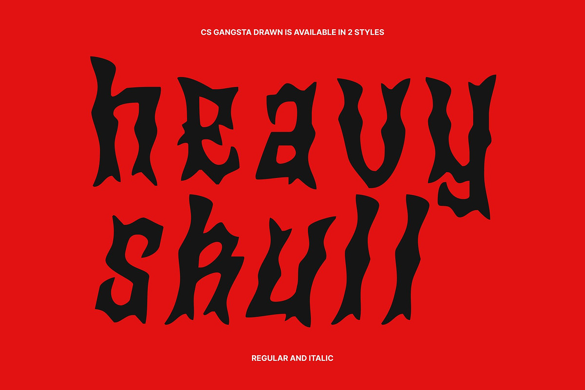 CS Gangsta Drawn, a Blackletter Font by Craft Supply Co. (Photo 3 of 8)