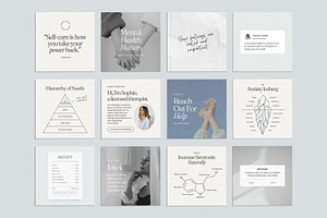 Therapist Social Kit - Canva