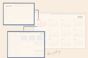 2025 digital planner with hyperlink, a Print Template by Thursdaypaper (Thumbnail 7 of 10)