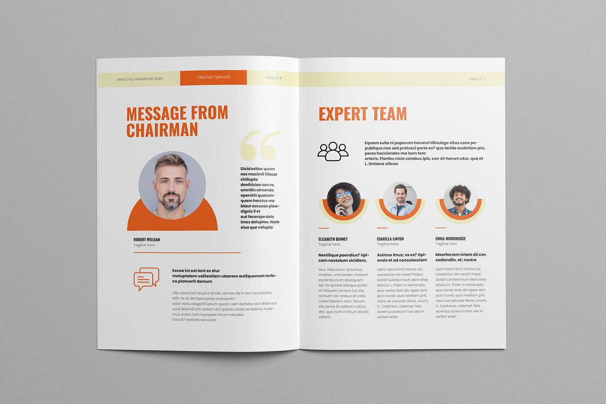 Employee Handbook Template Canva, a Brochure Template by Pixelpick (Photo 3 of 9)