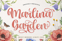 Marlina Garden - Sweet Modern Script