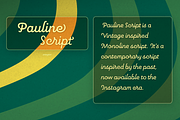 Pauline Script, a Script Font by insigne (Thumbnail 1 of 5)