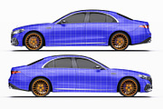 Executive Sport Luxury Sedan Set, an Advertising Mockup by Halal Graphic Studio (Thumbnail 9 of 12)