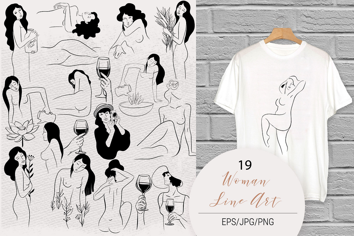 Woman line art, a Person Illustration by Tatiana Davidova (Photo 3 of 6)