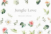 Jungle floral clipart, a Decorative Illustration by heyiamalice (Thumbnail 5 of 10)