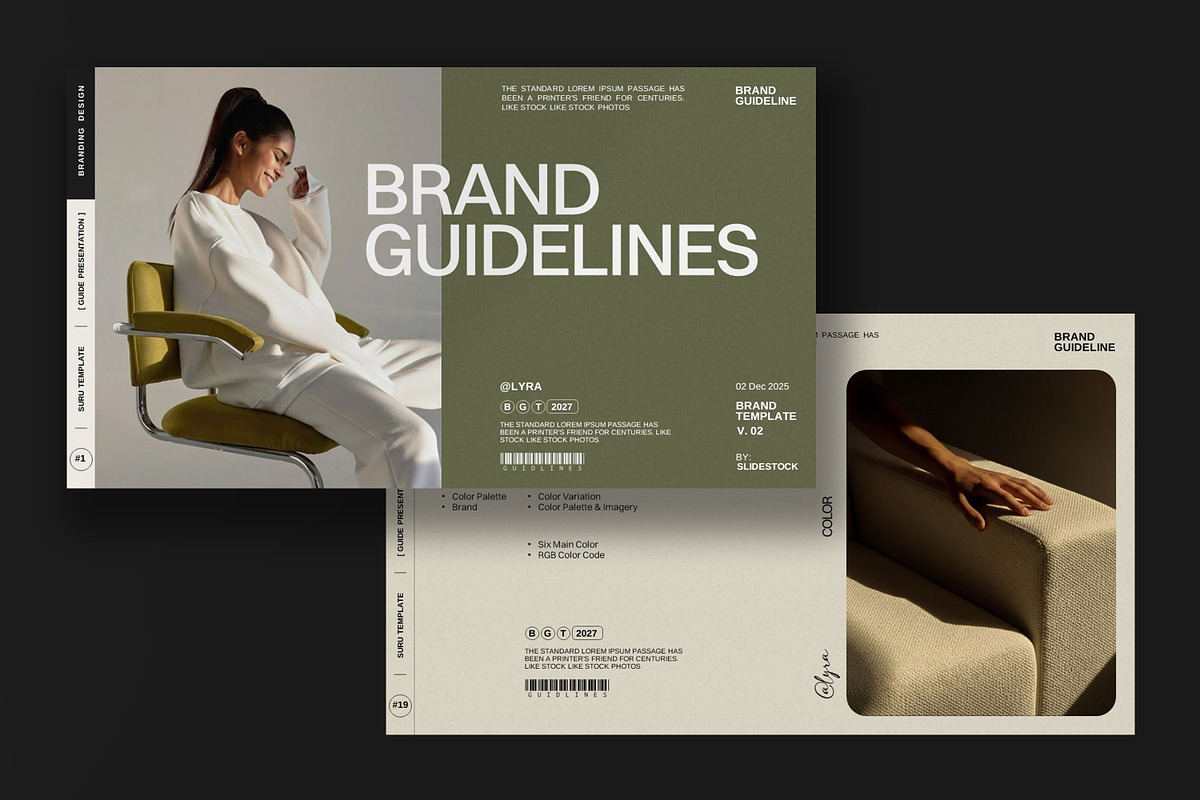 Lyra | Brand Guidelines, a Presentation Template by slidestock55 (Photo 6 of 17)