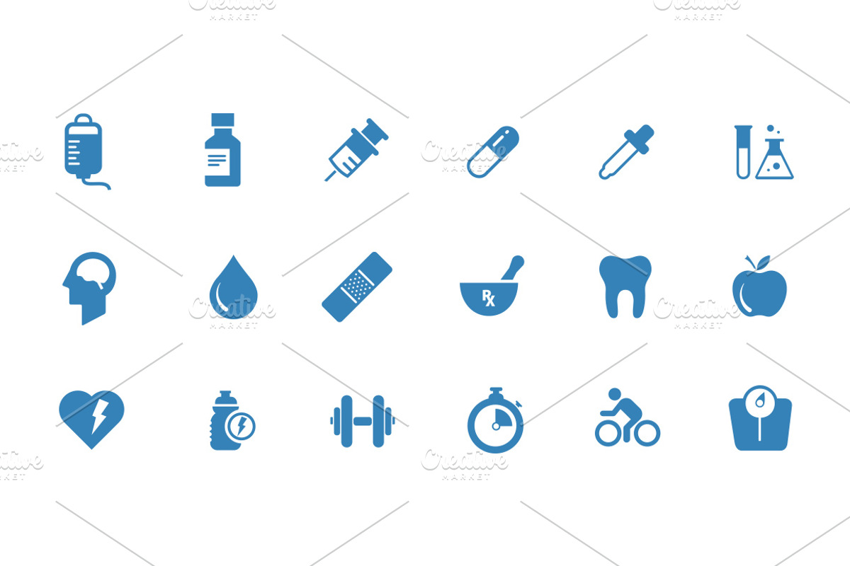 Medical & Health Vector Icons preview 3