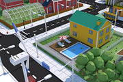 Low Poly City Town Pack, an Architecture 3D Model by multimedia4ds (Thumbnail 32 of 41)