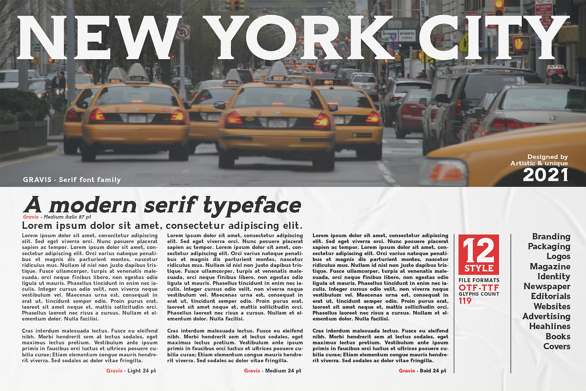 Gravis - Serif font family, a Serif Font by Artistic & Unique (Photo 9 of 10)