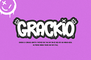 Grackio - Graffiti Font, a Handwritten Font by Iqsiart Studio (Thumbnail 4 of 7)