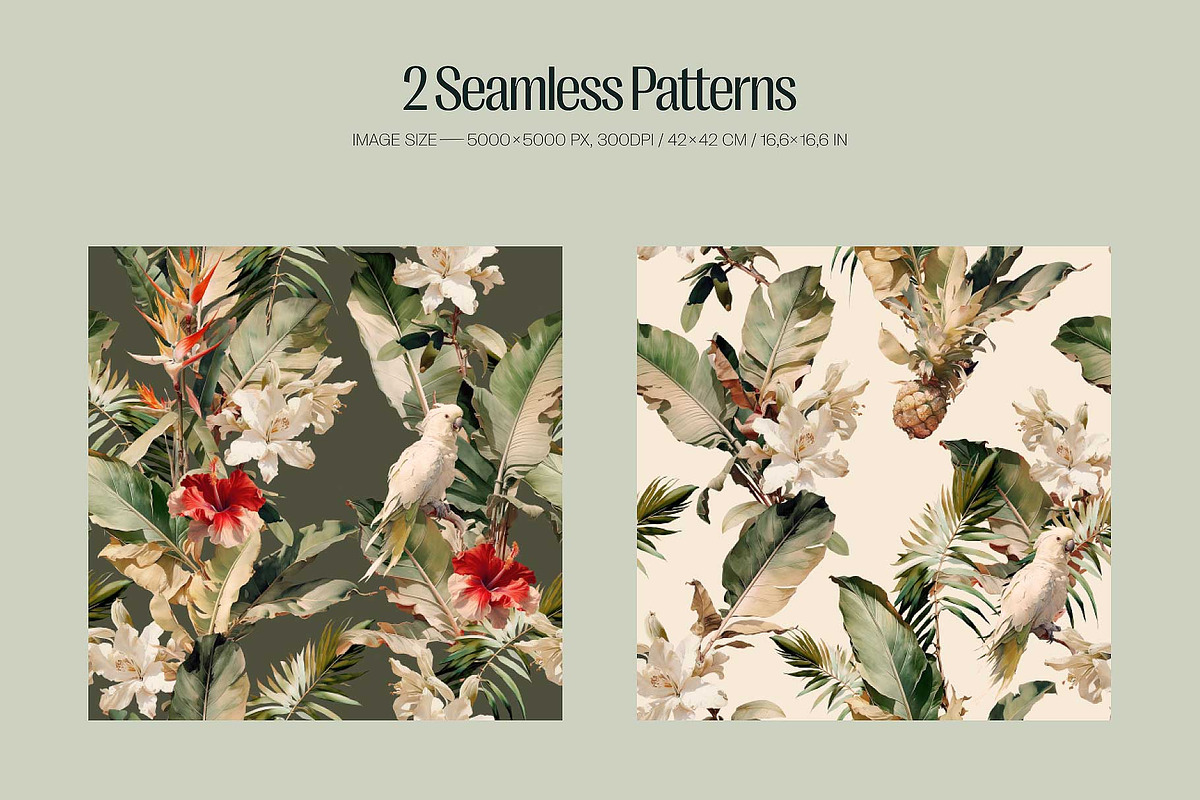 Tropical - watercolor illustrations, a Decorative Illustration by AI Crafted Magnolia (Photo 6 of 13)