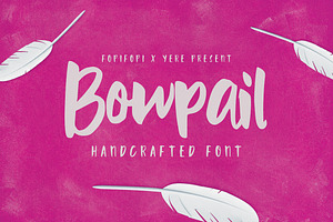Sale ! 50% off Bowpail Font