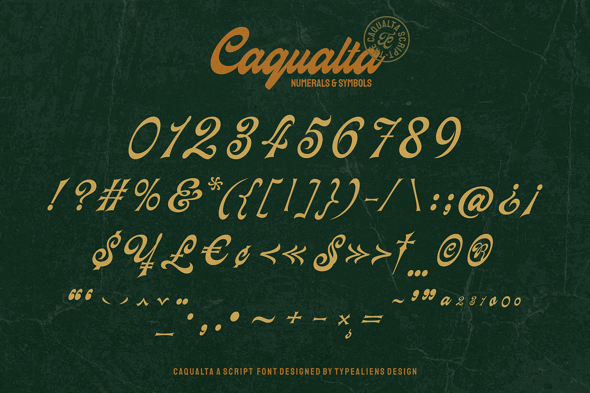 Caqualta Script for Food & Branding, a Script Font by ilhamtaro (Photo 8 of 10)