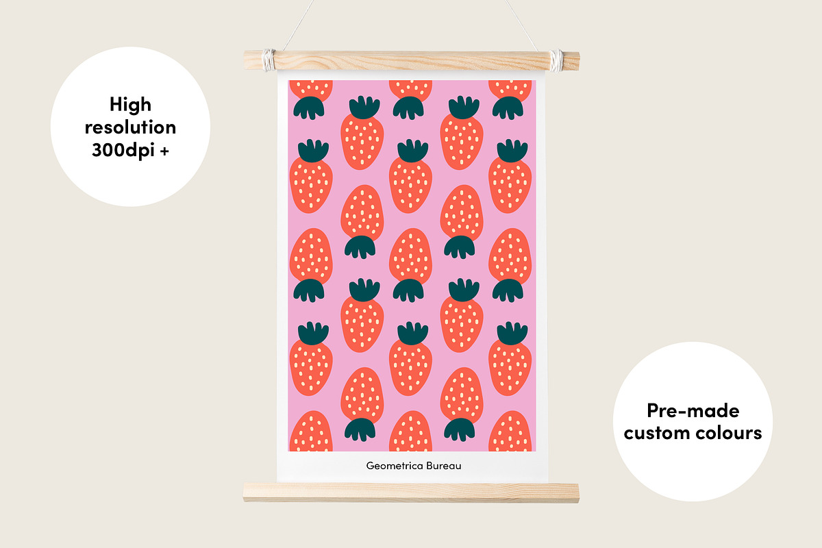Contemporary Fruit, a Pattern Graphic by Geometrica Bureau (Photo 5 of 13)