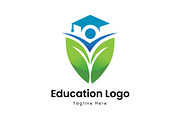 Education Growth Student Leaf Logo, a Branding & Logo Template by Walldecorated (Thumbnail 1 of 2)