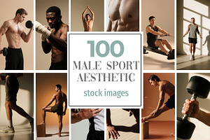 100 Men Workout Stock Photos Bundle, a Sports & Recreation Photo by Selenique Studio