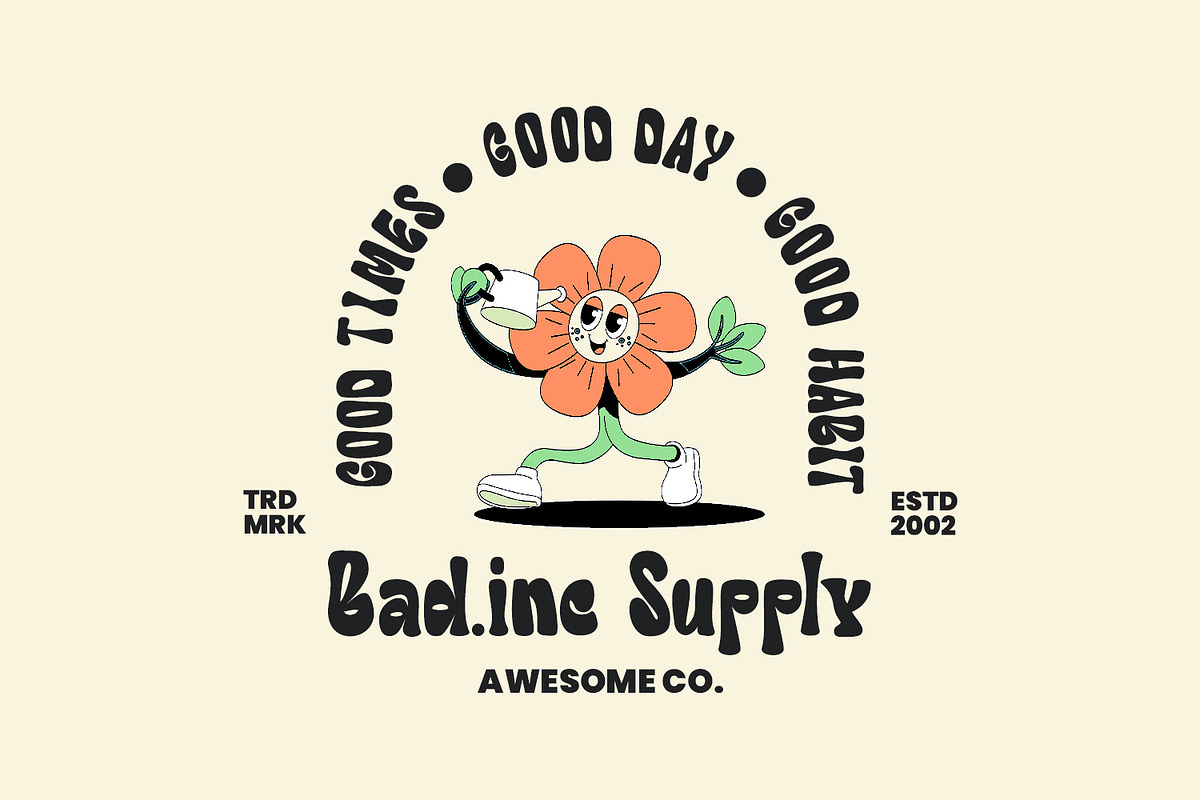 Codera Madoce Retro Groovy Display, a Sans Serif Font by Maulana Creative (Photo 4 of 7)