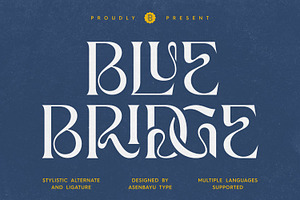 Blue Bridge Font