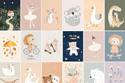 200 NURSERY POSTERS & PRINTS, a Background Graphic by Muse Artist (Thumbnail 5 of 15)