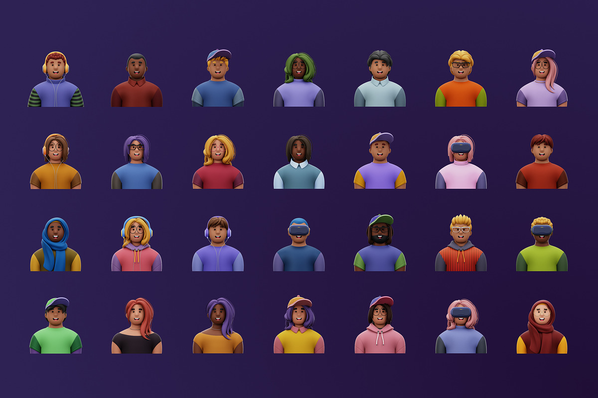3D Hooman Avatar Characters, a Characters & Person 3D Model by Rakata Studio (Photo 3 of 3)