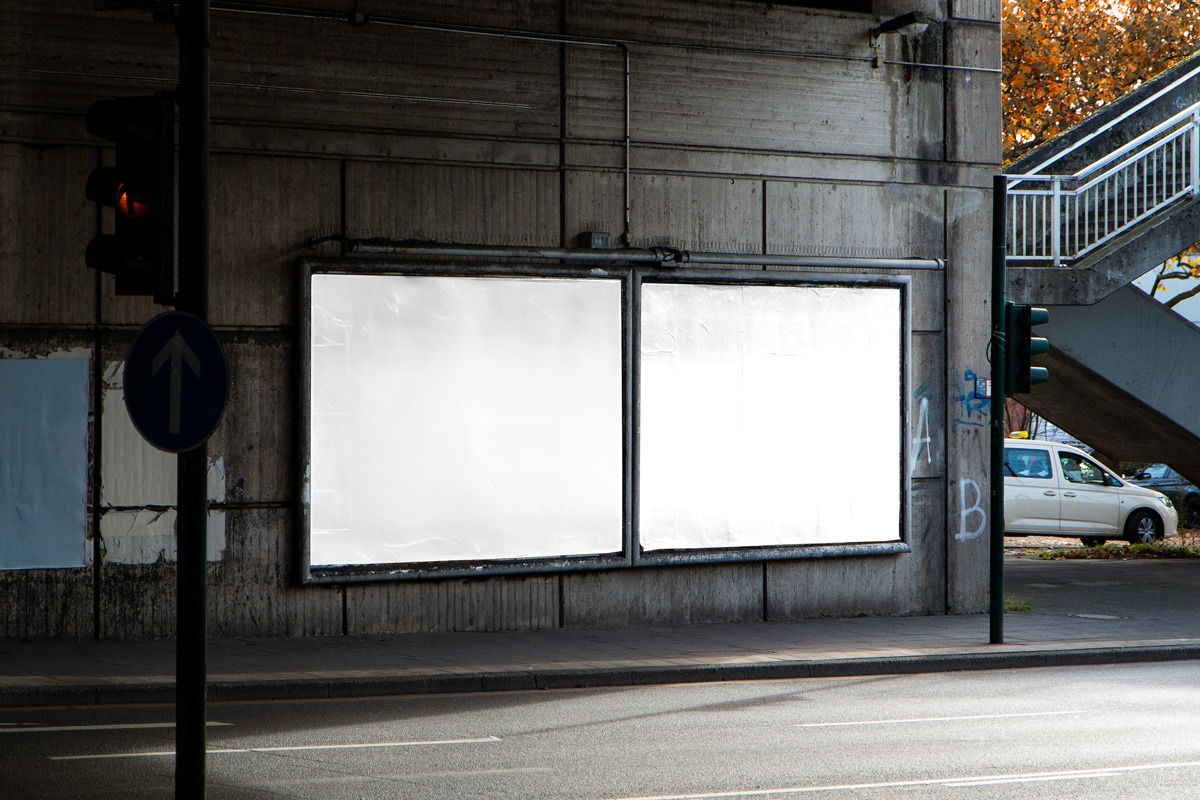german 18/1 billboard mockup urban, an Advertising Mockup by pott.mockups (Photo 2 of 2)