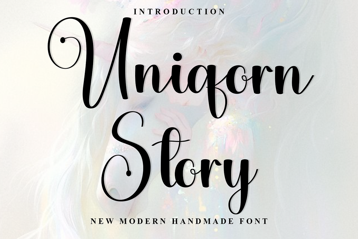 Uniqorn Story, a Handwritten Font by FreshTypeINK (Photo 1 of 8)