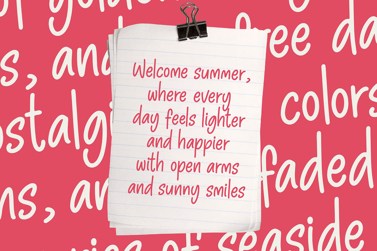 Pinky Doodle Natural Handwritten, a Script Font by Letterena Studios Script (Photo 12 of 20)