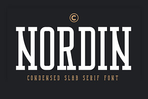 Nordin Slab - Condensed Slab Serif, a Slab Serif Font by Craft Supply Co.