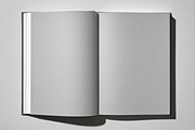 Open Hardcover Book Mockup, a Books & Magazine Mockup by Design Squad (Thumbnail 2 of 4)
