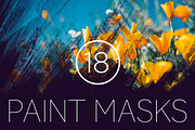 18 Grungy Paint Photoshop Masks, a Texture Graphic by lissius (Thumbnail 1 of 8)