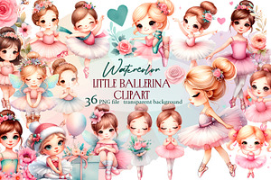 Cute Little Ballerina Sublimation, a Person Illustration by ElenazlataArt