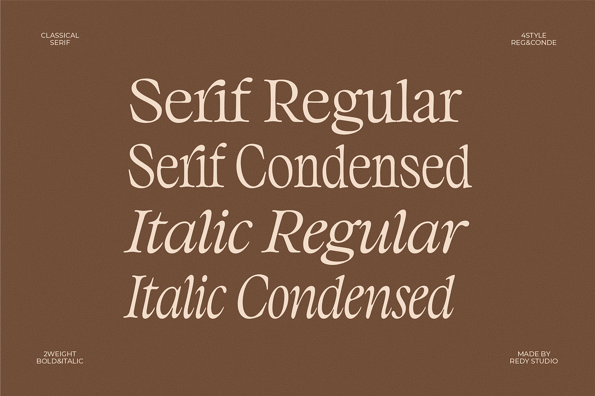 Classical - A Stylish Vintage Serif, a Serif Font by RedyStudio (Photo 4 of 15)