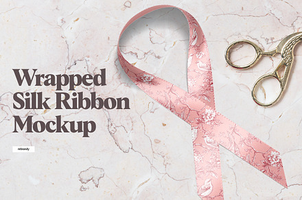 Wrapped Silk Ribbon Mockup, a Graphic by rebrandy