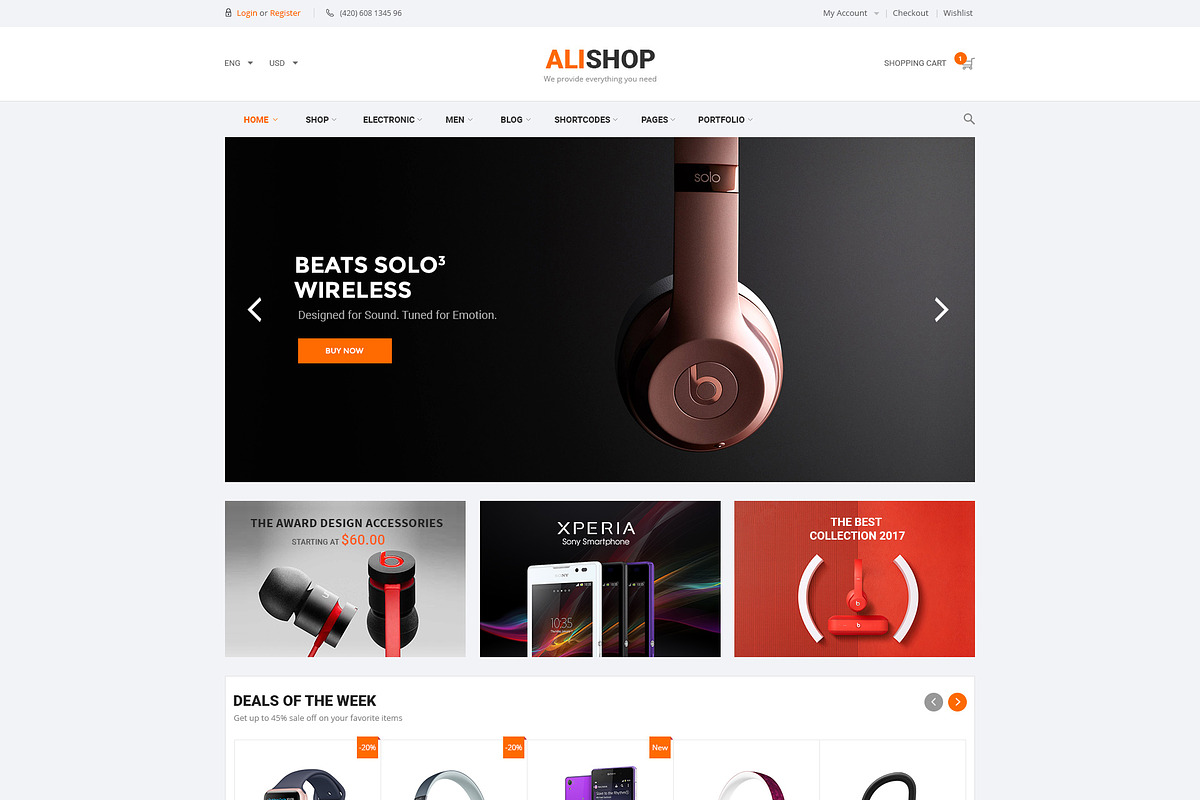 AliShop WooCommerce Theme, a WordPress Template by WPThemeGo (Photo 2 of 4)