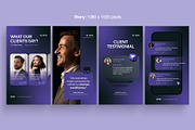 Client Testimonial Social Media Temp, a Social Media Template by BrandPacks (Thumbnail 2 of 7)