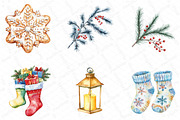 Watercolor Winter Cozy Clipart, an Illustration by DreamPrint404 (Thumbnail 6 of 7)