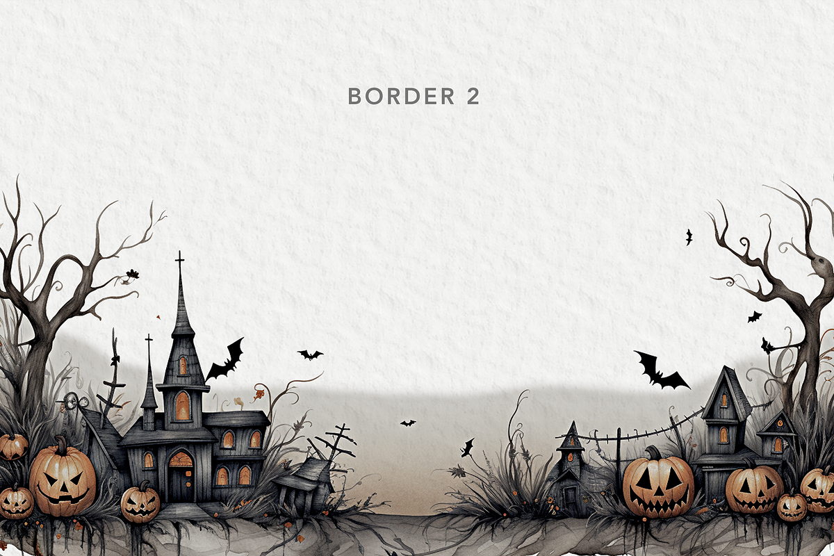 Halloween Clipart in Watercolor, an Object Graphic by Papaya (Photo 6 of 7)