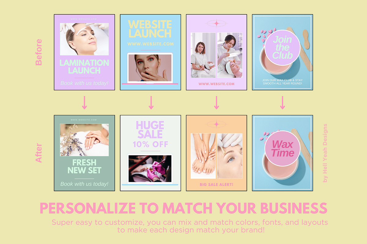 Pretty Pop Instagram Templates Pack, a Social Media Template by HellYeahDesigns (Photo 9 of 9)