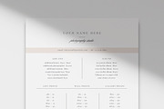 Canva Photographer Pricing Guide, a Flyer Template by roselindoco (Thumbnail 3 of 3)
