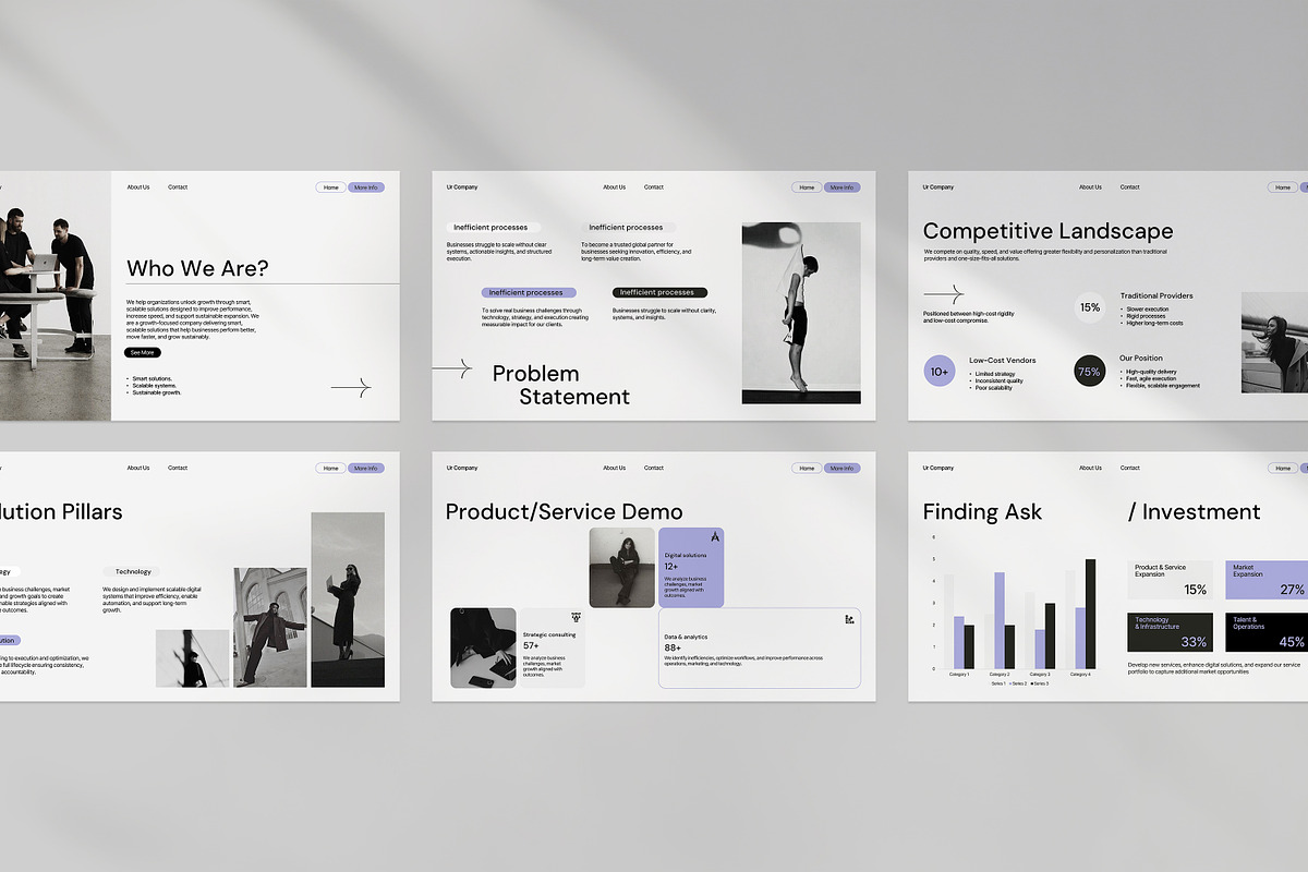 Pitch Deck Presentation Template, a Presentation Template by evgenystudio (Photo 3 of 9)