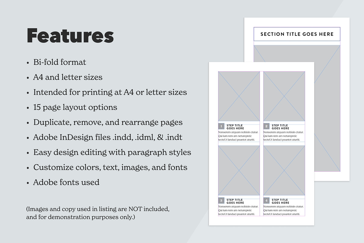 Bifold Booklet InDesign Template, a Brochure Template by Dandymark (Photo 4 of 11)